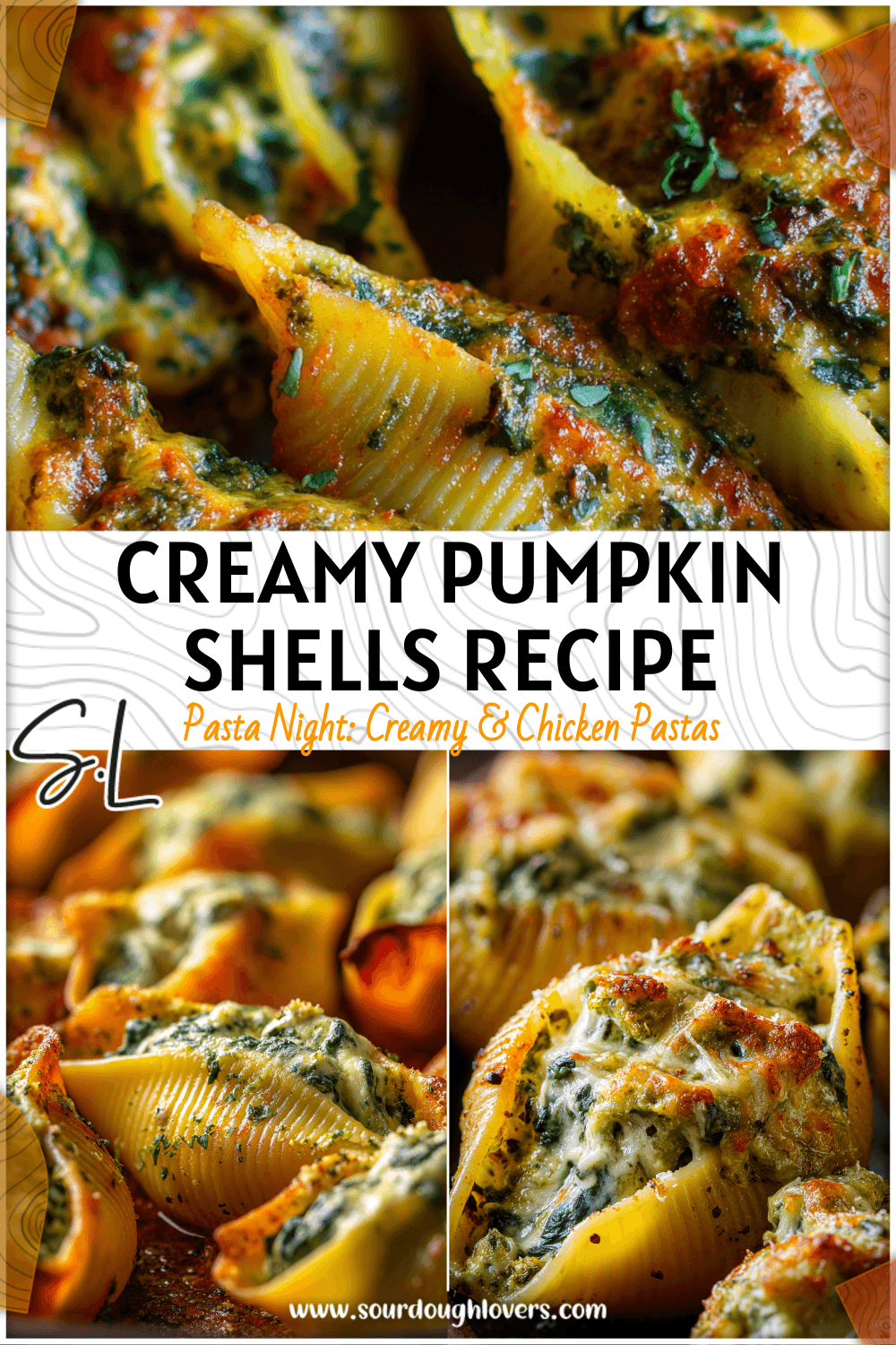 Creamy Pumpkin Stuffed Shells with Spinach and Pesto Flavor 3 Creamy Pumpkin Stuffed Shells with Spinach and Pesto Flavor