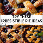 Delicious Blueberry Pineapple Pie and More Great Pie Recipes 4 A freshly baked Blueberry Pineapple Pie featuring a golden lattice crust and colorful fruit filling.
