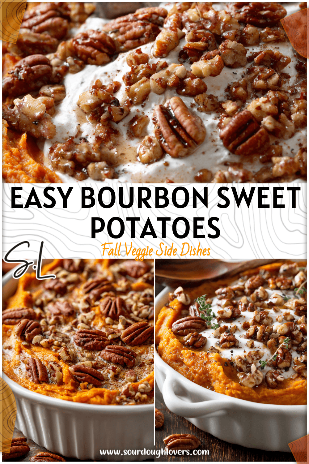 Easy Holiday Bourbon Sweet Potatoes with Savory Pecan Topping 3 Easy Holiday Bourbon Sweet Potatoes with Savory Pecan Topping