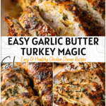Garlic Butter Turkey Tenderloin: Easy & Flavorful Holiday Favorite 4 Juicy garlic butter turkey tenderloin served on a platter with herbs, perfect for oven cooked turkey recipes. 2