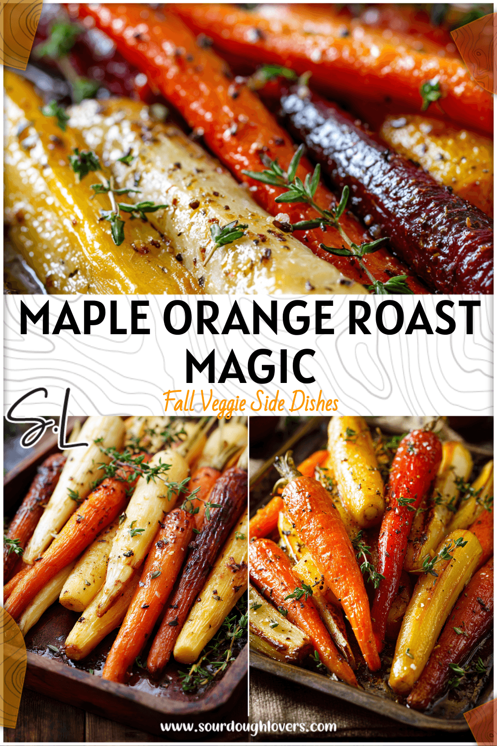 Maple Orange Glazed Roasted Carrots & Parsnips 3 Maple Orange Glazed Roasted Carrots & Parsnips