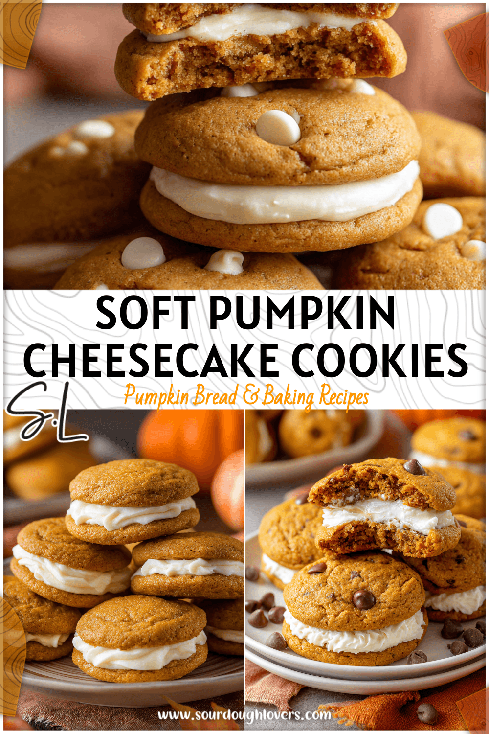 Pumpkin Cheesecake Cookies Recipe | Soft Pumpkin Cookies with Cream Cheese Filling 3 Pumpkin Cheesecake Cookies Recipe | Soft Pumpkin Cookies with Cream Cheese Filling