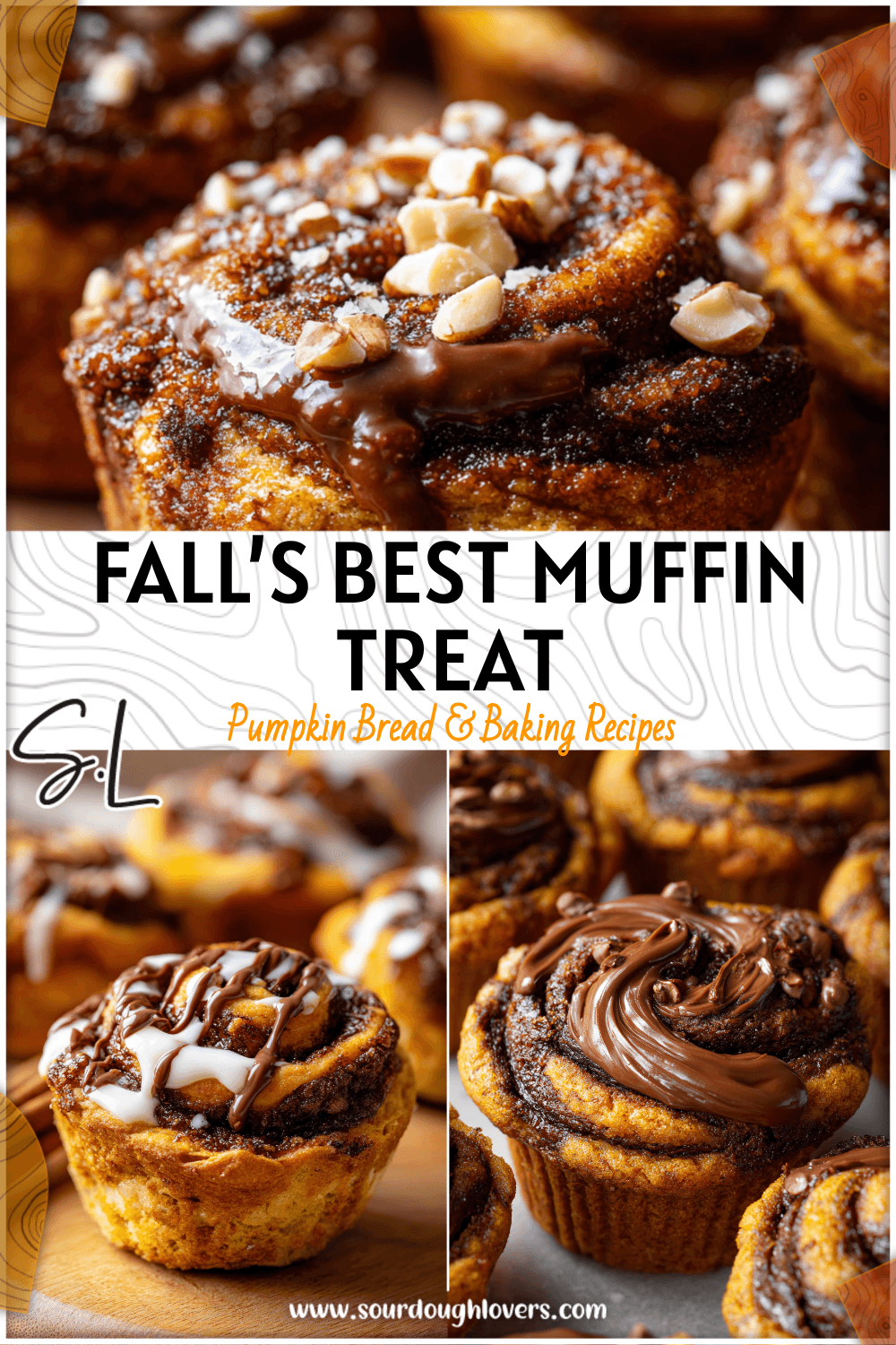Pumpkin Spice Cinnamon Roll Muffins with Chocolate Hazelnut Swirl 3 Pumpkin Spice Cinnamon Roll Muffins with Chocolate Hazelnut Swirl