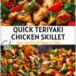 Quick & Flavorful Teriyaki Chicken Stir Fry Recipe 4 Close-up of teriyaki chicken stir fry with colorful vegetables glistening in savory sauce