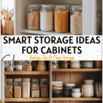 Smart Cabinet Organization for Every Kitchen Size 4 Modern kitchen with tall cupboard storage and upper cabinets organization solutions displayed
