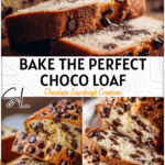 Sourdough Chocolate Chip Bread Recipe for Every Chocolate Lover 4 Golden loaf of Chocolate Chip Sourdough Batter Bread sliced open showing melty chocolate chips.