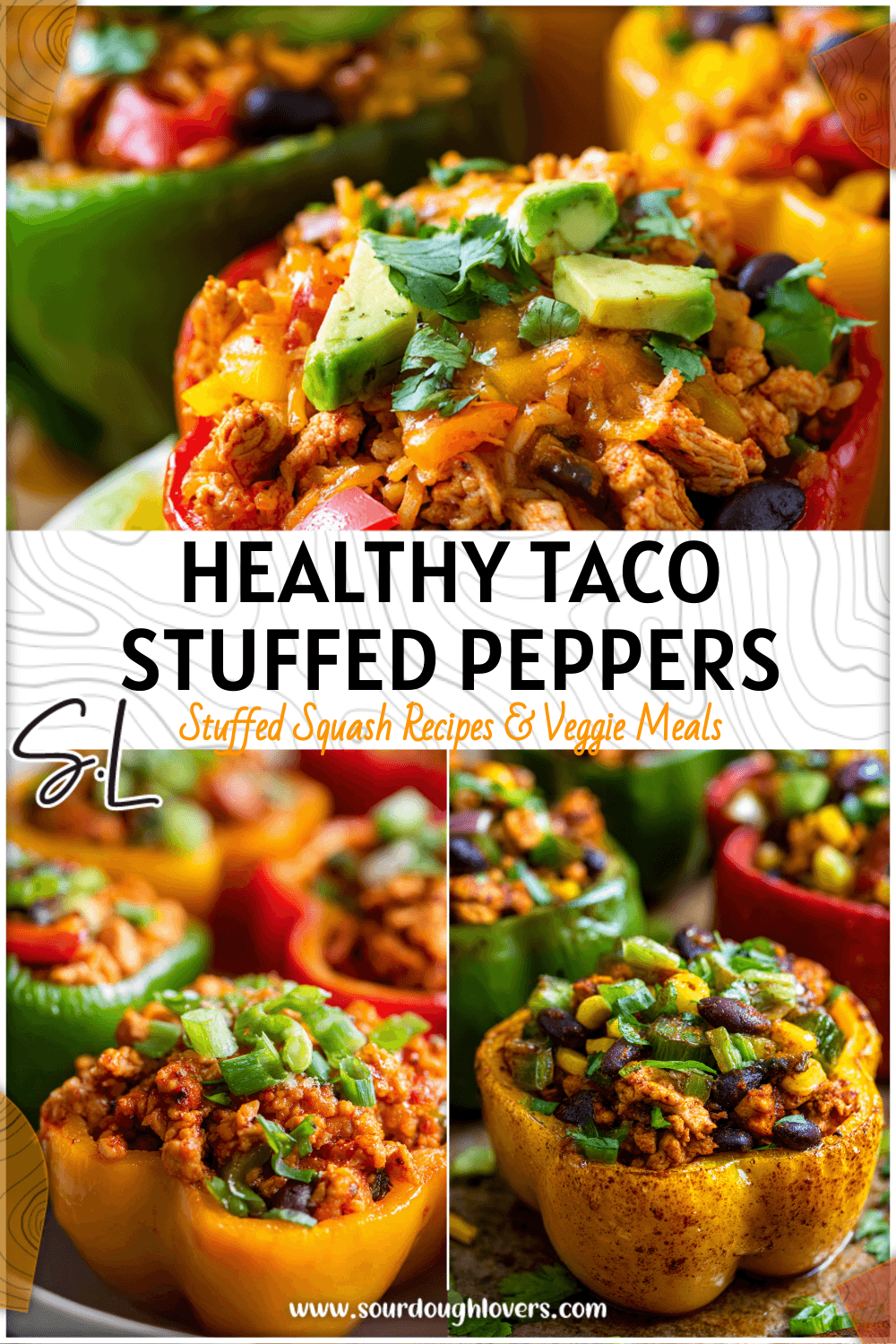 Taco Stuffed Peppers | Healthy Baked Bell Peppers for Easy Meal Prep 3 Taco Stuffed Peppers | Healthy Baked Bell Peppers for Easy Meal Prep