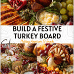 Thanksgiving Turkey Charcuterie Board for a Festive Feast 4 Festive turkey shaped charcuterie board with cheeses, fruits, and savory Thanksgiving snacks. 2