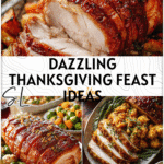 Unique Thanksgiving Recipes That Will Dazzle Your Guests 4 Festive table with turkey, pumpkin dishes, and pork Thanksgiving recipes beautifully served. 2