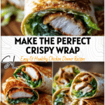 Golden crispy chicken wrapped with lettuce, Parmesan, and Caesar sauce for a hearty family dinner.