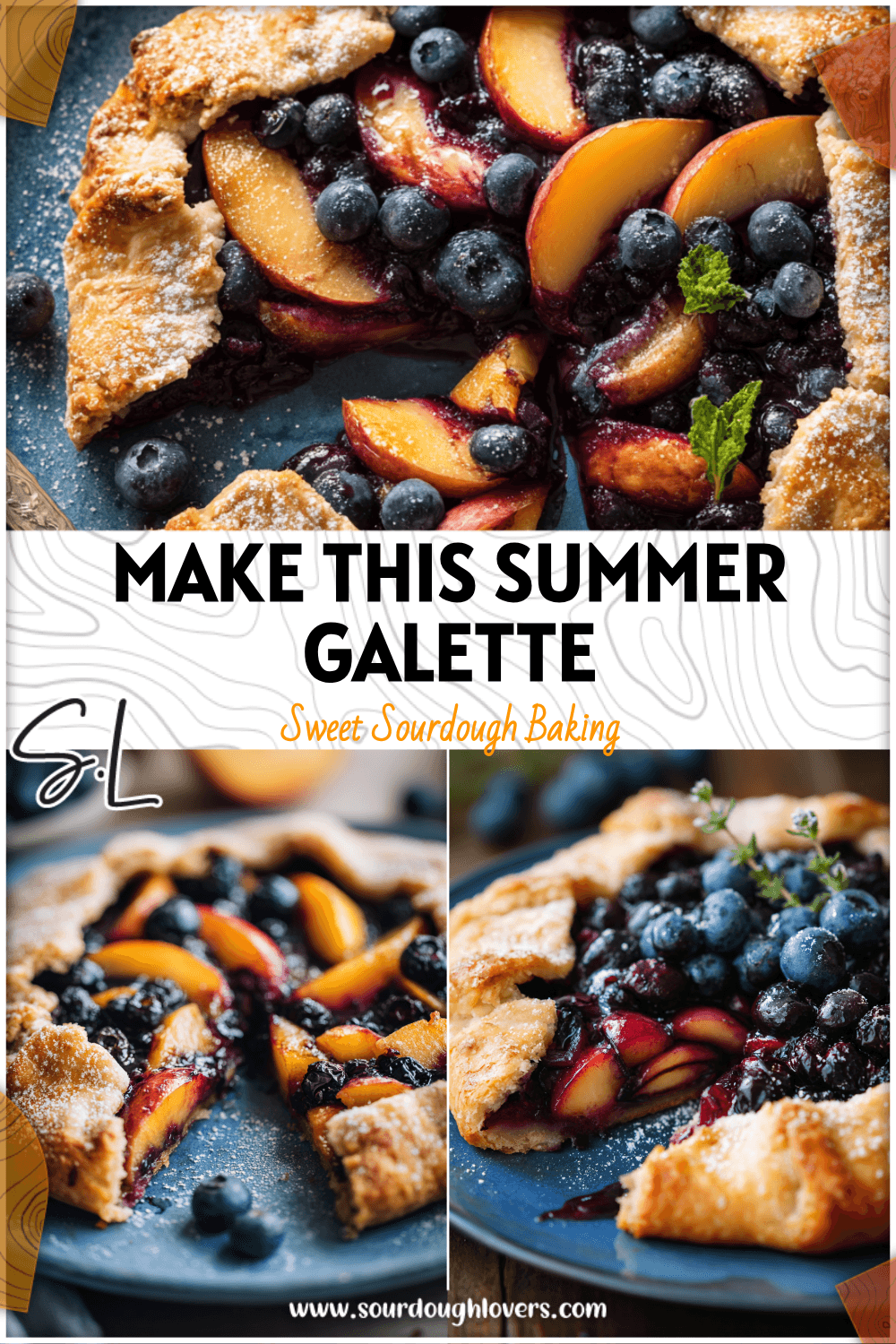 Easy Blueberry Peach Galette With Ginger & Frangipane Twist