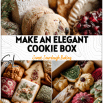 Elegant Holiday Cookie Box with Sourdough Treats 5 Elegant holiday cookie box featuring sourdough treats with festive Christmas cookie box aesthetic.
