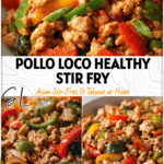 Pollo Loco Inspired Healthy Ground Chicken Stir Fry 5 Pollo Loco style ground chicken stir fry with colorful veggies served for healthy meal prep.