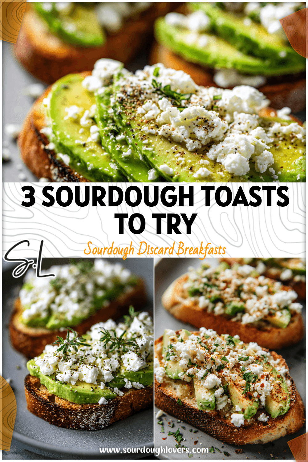 Sourdough avocado toast topped with cottage cheese, seasoning, and cheese crumbles on a gray plate.