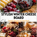 Winter Snack & Cheese Board Christmas Ideas to Impress Guests 5 Elegant winter snack and cheese board with festive meats, fruits, and cheeses styled for Christmas Tapas Ideas.