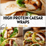 Crispy Chicken Caesar Wraps filled with juicy chicken breast, romaine, and parmesan on a clean plate. 2026