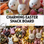 Easter Bunny Snack Board with Spring Cheese & Charcuterie Ideas 5 Easter Bunny Snack Board with spring cheese, meats, fruits, and bunny-shaped appetizers on a woodland-style platter. 26