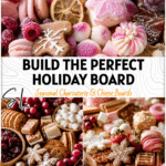Festive Christmas Dessert Charcuterie Board for Holiday Parties 5 Festive Christmas dessert charcuterie board with fruits, sweets, and holiday treats styled for a Holiday Charcuterie Board scene