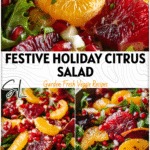 Colorful citrus and pomegranate salad served in a bowl for a festive Winter Salad Recipe. 26
