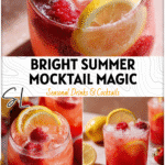 Glass of Strawberry Raspberry Lemonade Mocktail with lemon slices and fresh berries on ice 2026