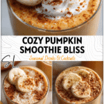 Pumpkin Pie Smoothie Bliss: A Cozy Frozen Banana Shake 5 Glass of Pumpkin Shake with Frozen Banana and sprinkled Pumpkin Pie Spice on top 2026