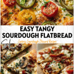 Golden Sourdough Everything Flatbread Pizza made with Small Batch Sourdough Pizza Dough and crisp toppings. 26