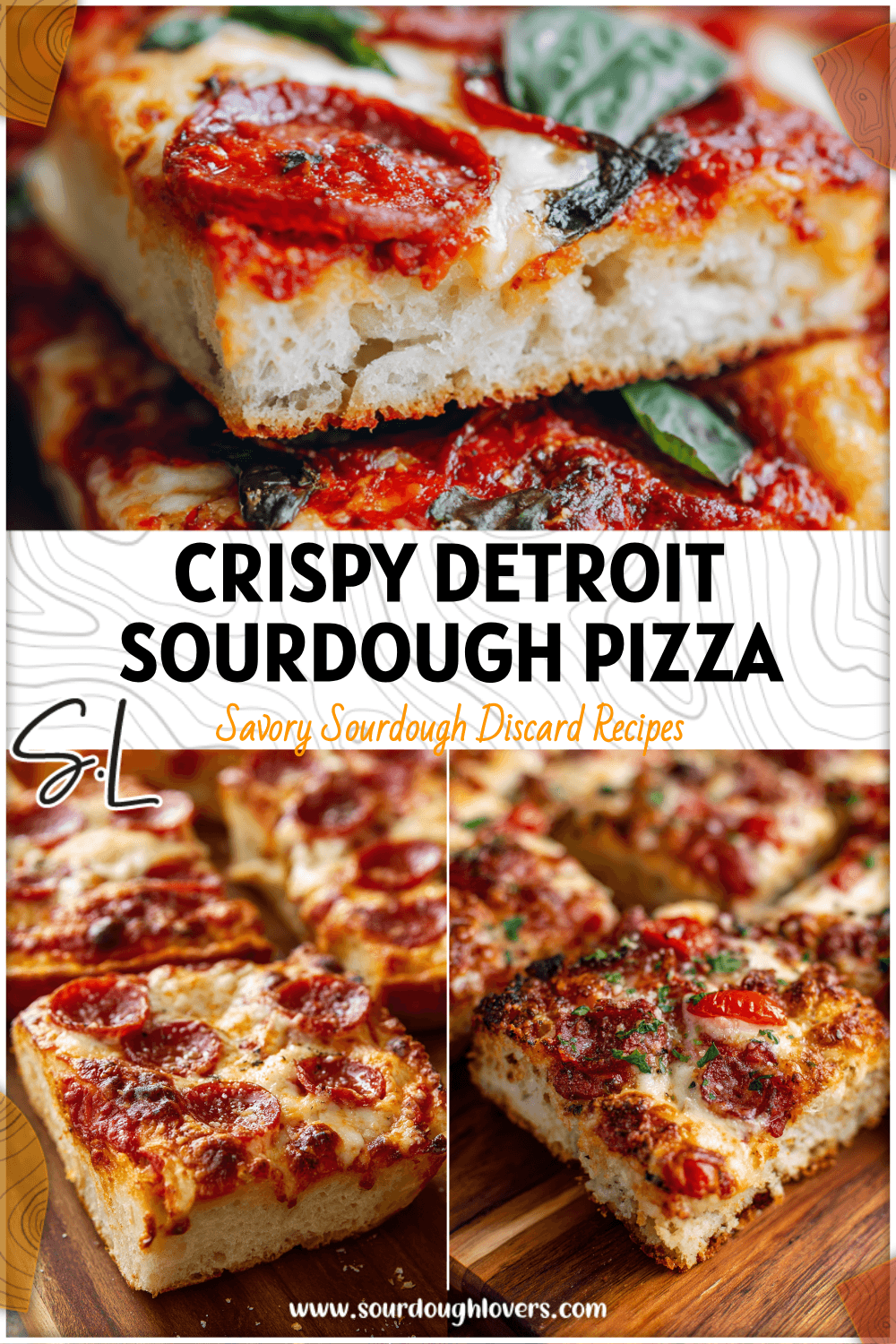Golden Sourdough Lunchbox Pizza Squares with melted cheese and crispy Detroit style crust. 2026