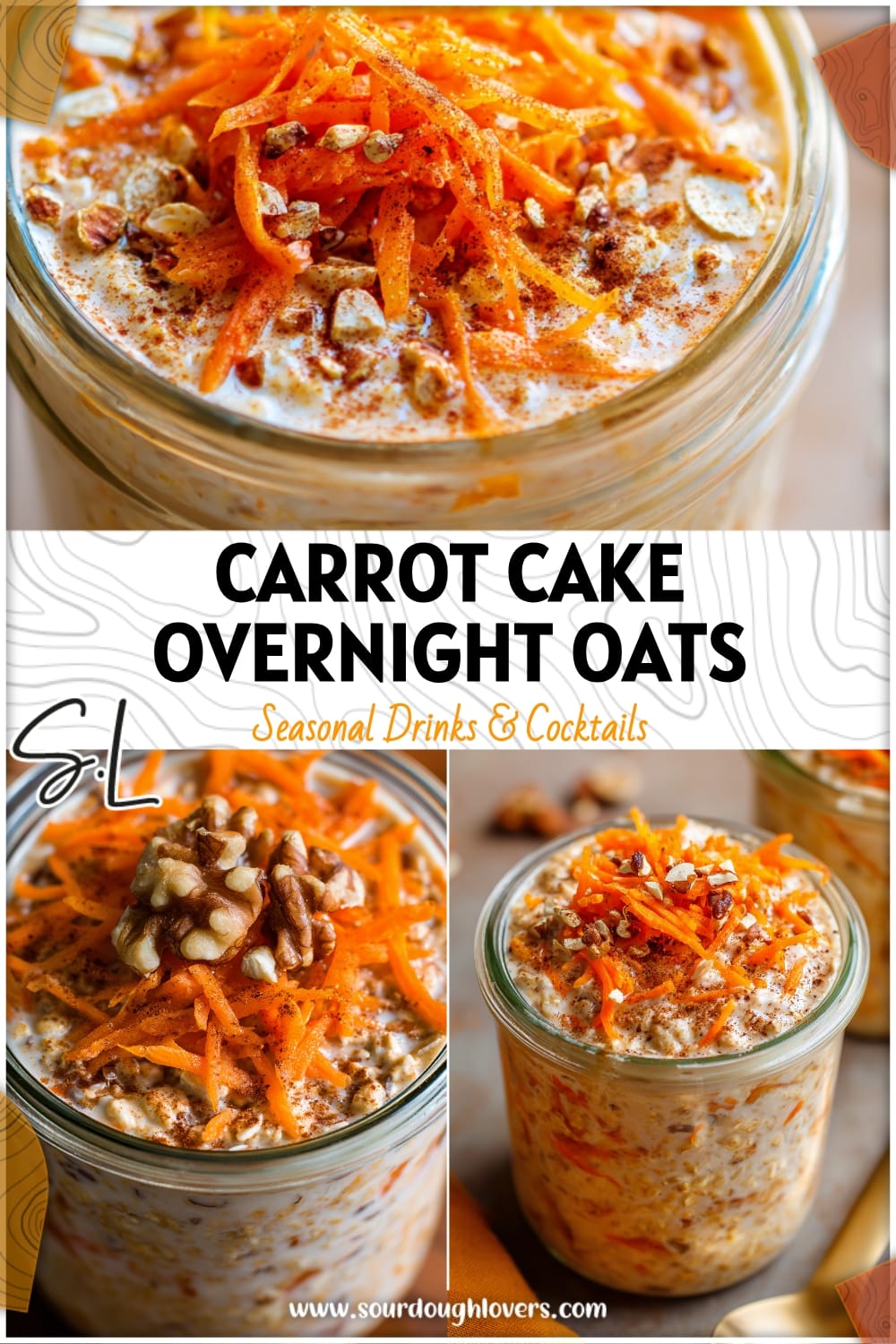 Healthy Carrot Cake Overnight Oats for a Quick & Delicious Breakfast
