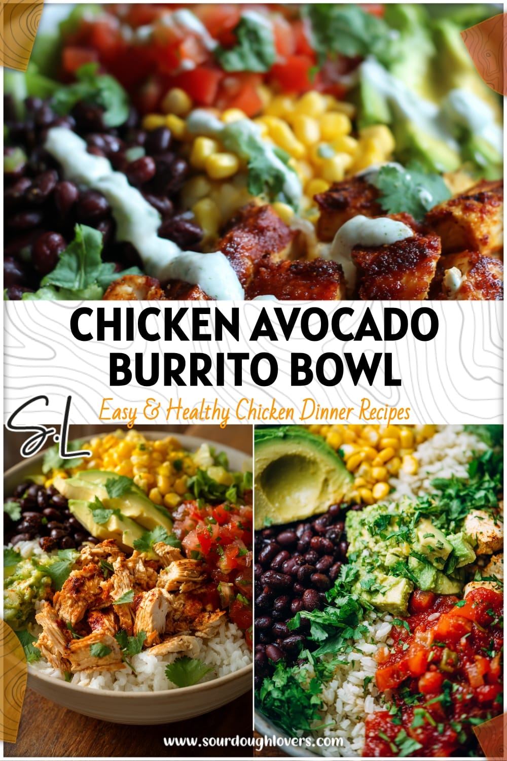 Chicken Avocado Burrito Bowls: Healthy & Flavorful Meal Prep Idea