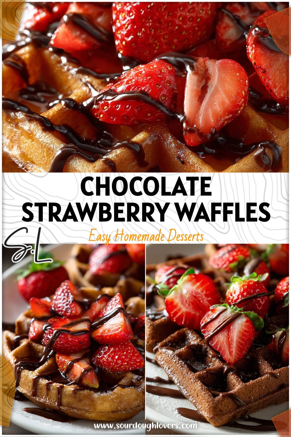 Delicious Chocolate Strawberry Waffles Recipe