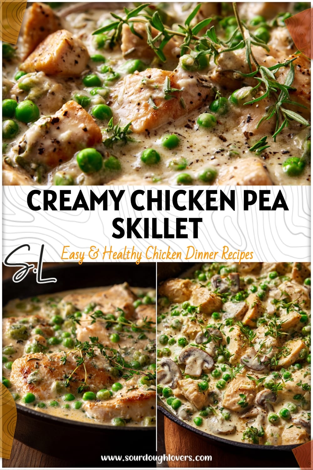 Creamy Chicken & Pea Skillet: Easy One-Pan Dinner Idea