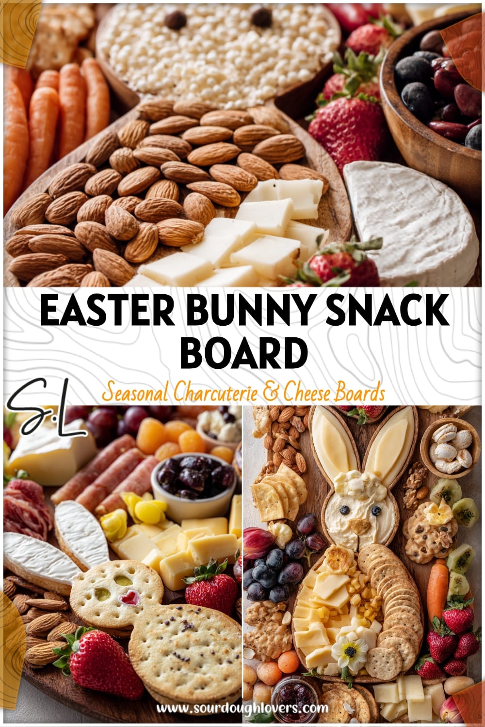 Easter Bunny Snack Board: Simple Spring Cheese & Appetizer Platter Ideas