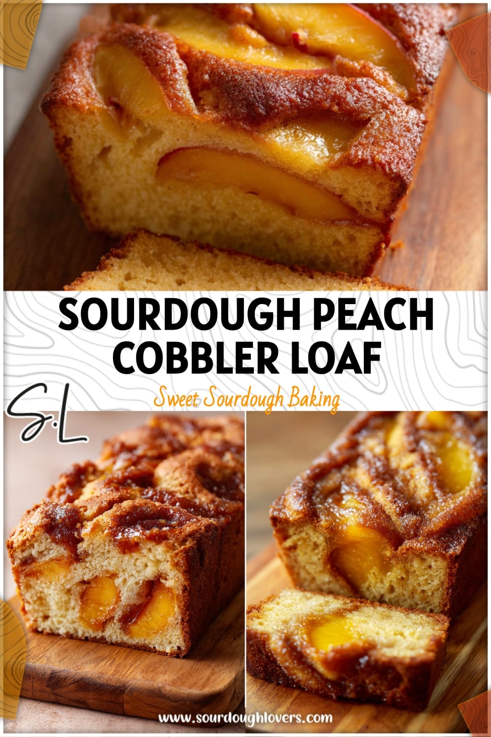 Sourdough Peach Cobbler Loaf: Easy Sourdough Discard Recipe