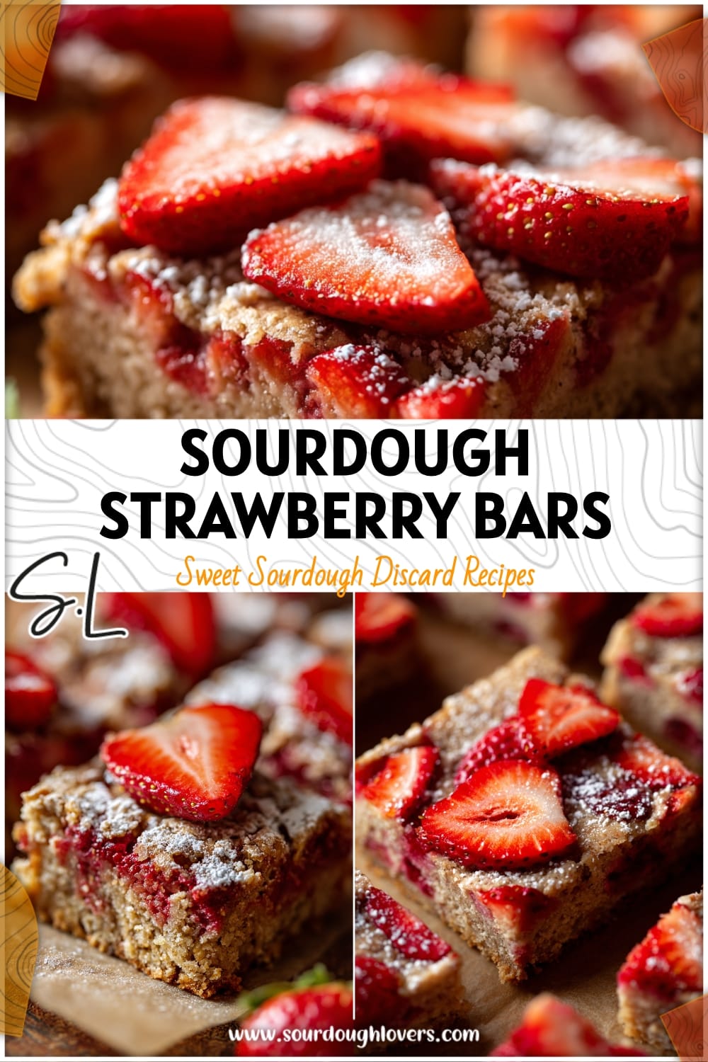 Healthy Sourdough Strawberry Breakfast Bars