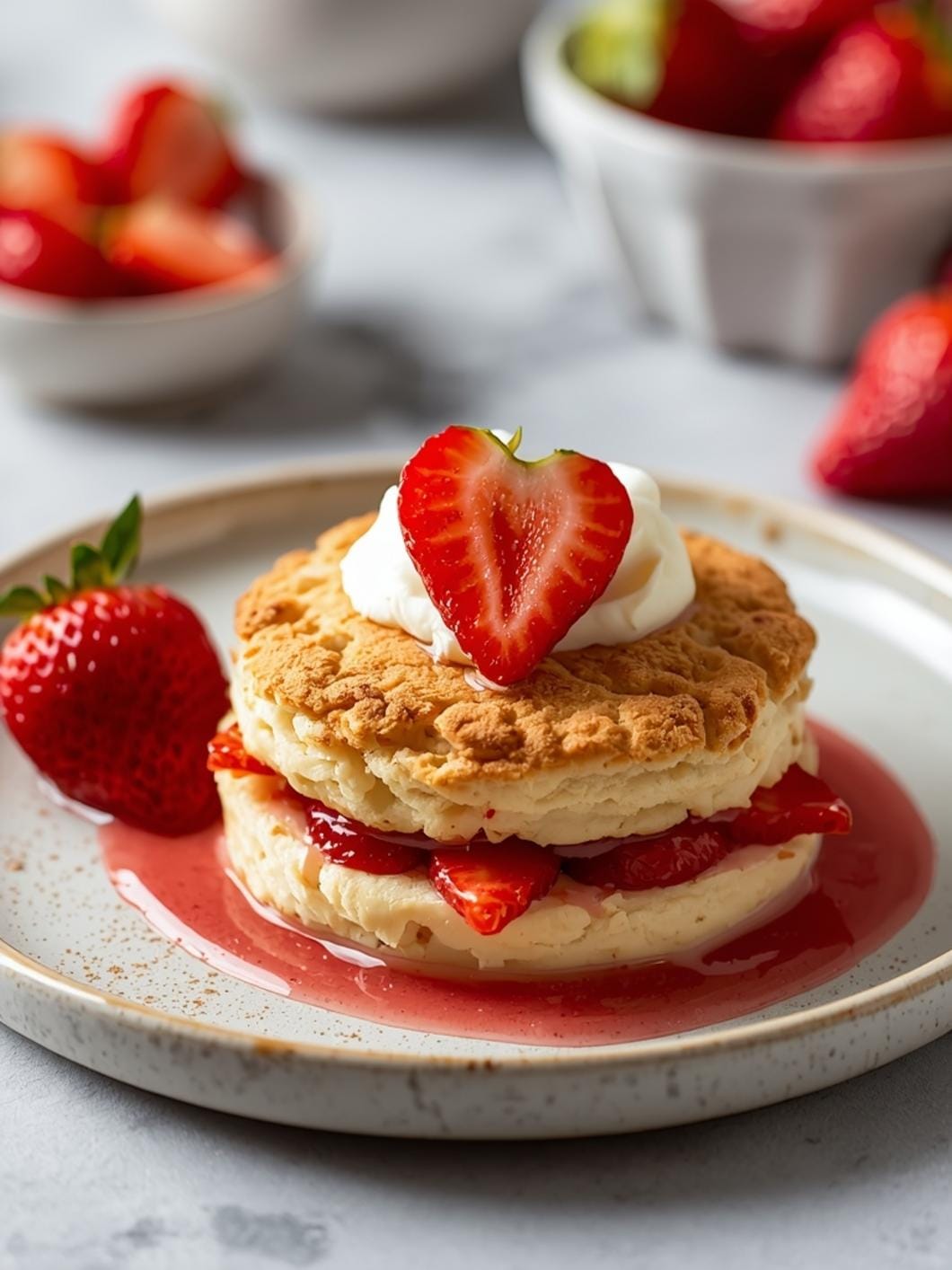 Sourdough Strawberry Shortcake Biscuits: Fluffy & Flavorful Recipe