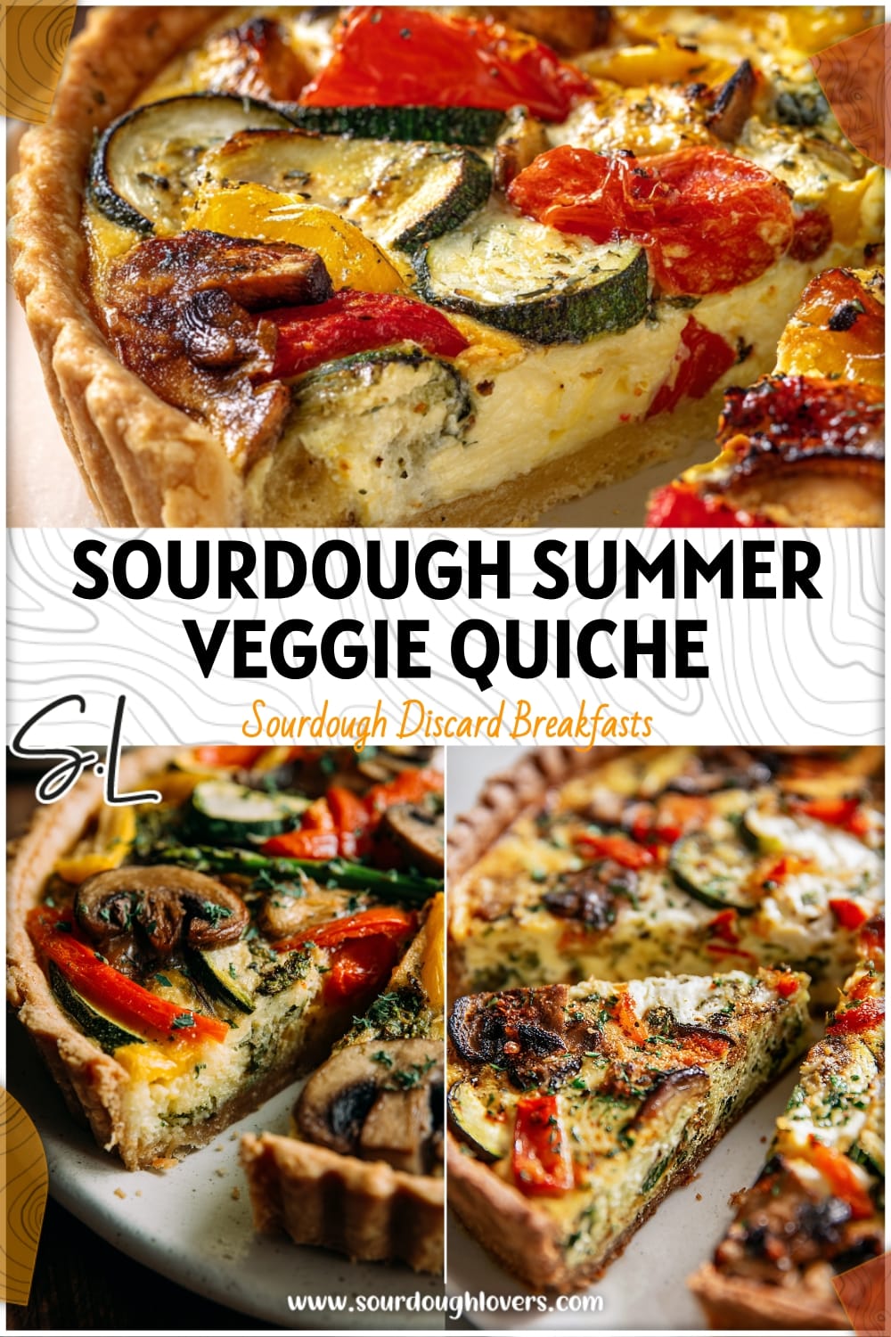 Sourdough Summer Veggie Quiche: Easy Roasted Vegetable Recipe
