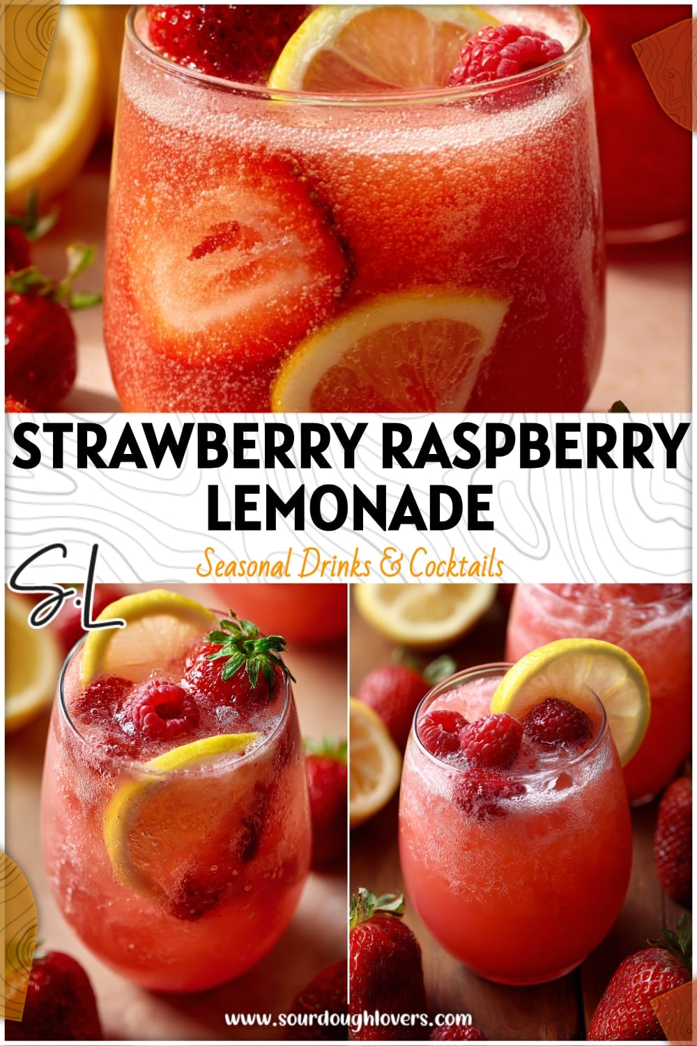 Refreshing Strawberry Raspberry Lemonade Mocktail Recipe