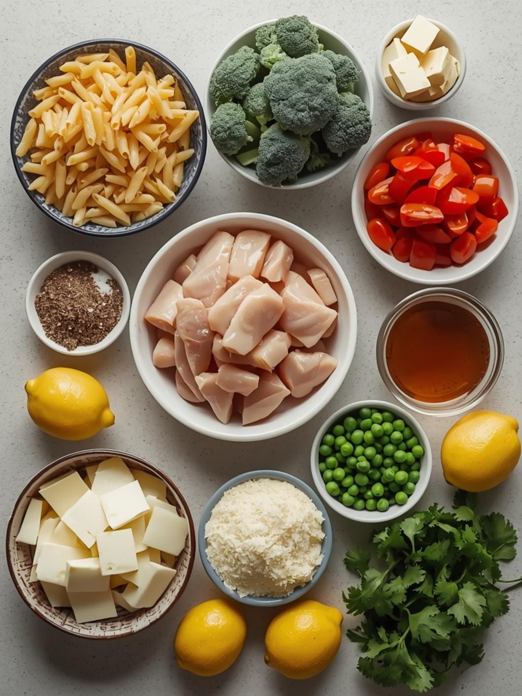 Zesty Lemon Chicken Pasta Primavera Recipe