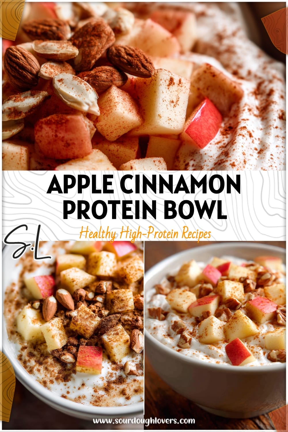Apple Cinnamon Yogurt Protein Bowl - Easy & Healthy Overnight Breakfast
