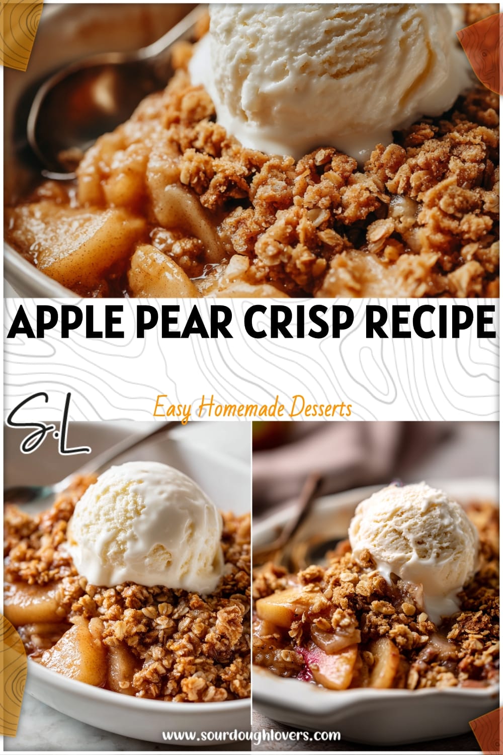 Easy Apple Pear Crisp with Granola Crumble Topping
