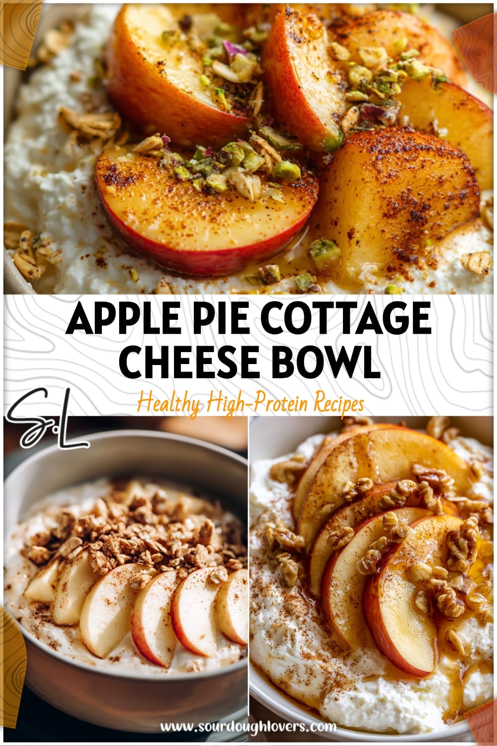 Apple Pie Cottage Cheese Bowl: Healthy Breakfast & Snack Idea