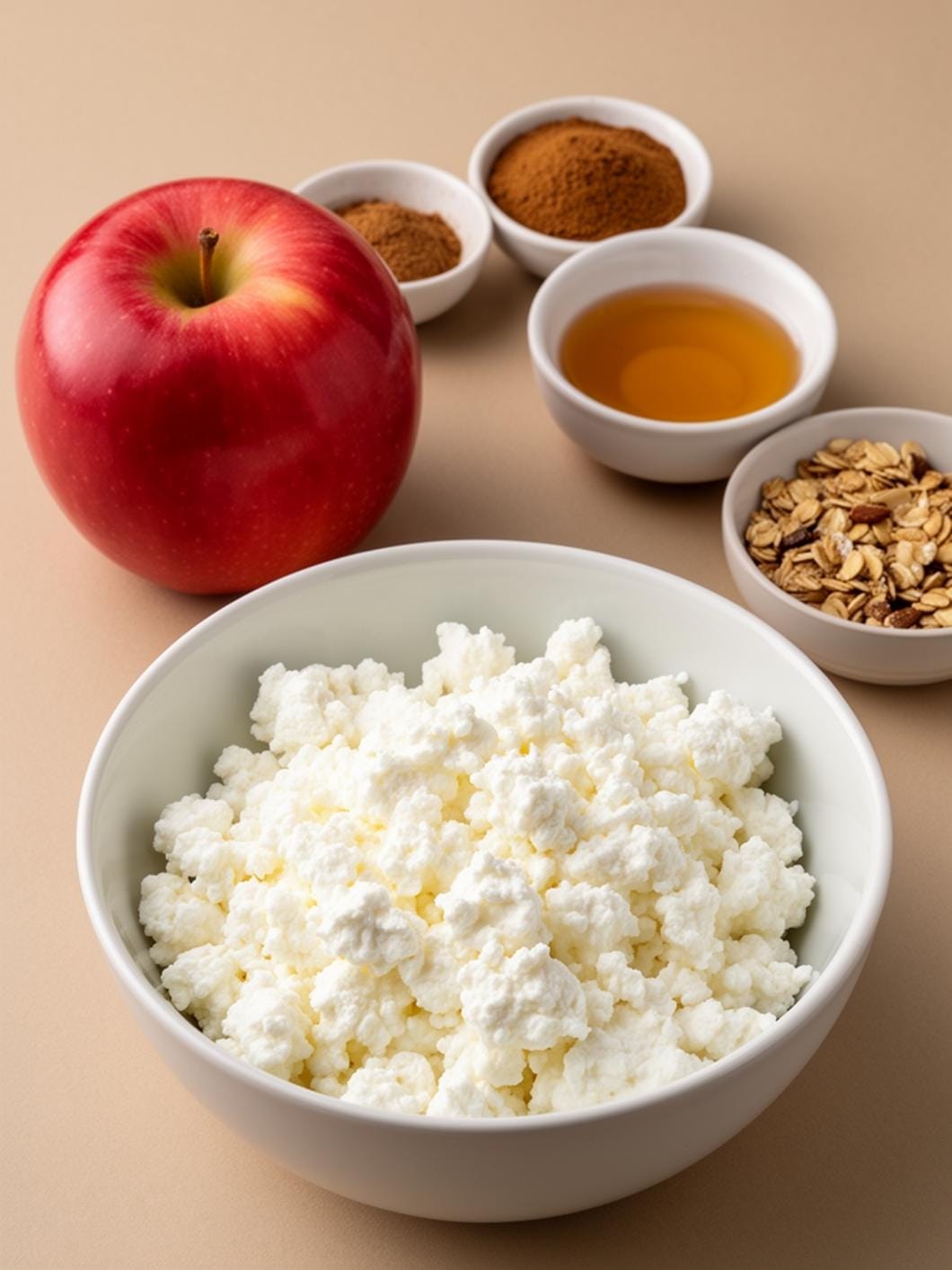Apple Pie Cottage Cheese Bowl: Healthy Breakfast & Snack Idea