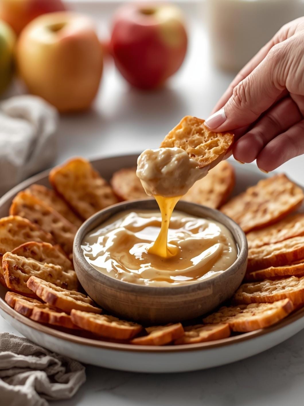 Caramel Apple Cheesecake Dip: Easy Fall Dessert Dip for Parties