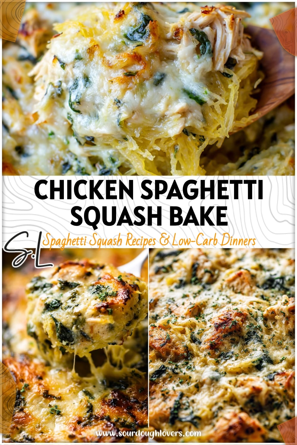 Chicken & Spinach Spaghetti Squash Bake: Healthy Dinner Idea