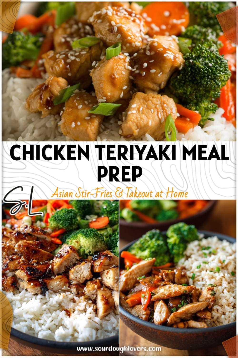 Easy Chicken Teriyaki Meal Prep Bowls with Veggies & Rice