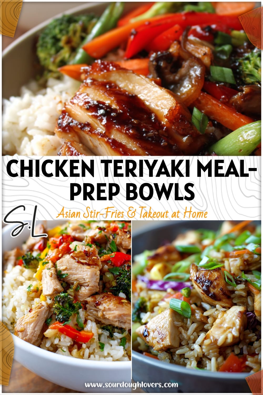 Healthy Chicken Teriyaki Meal-Prep Bowls with Veggies & Rice