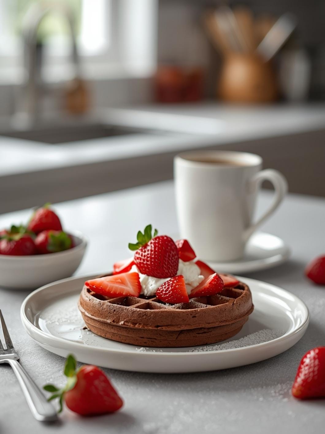 Chocolate Strawberry Waffles: Homemade Breakfast Delight 15 Chocolate Strawberry Waffles: Homemade Breakfast Delight