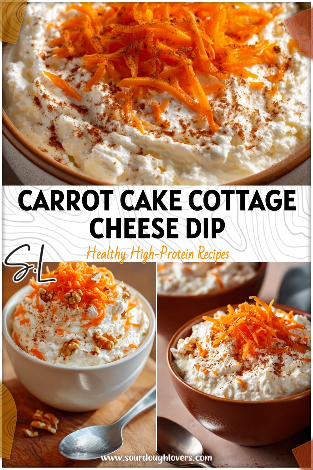 Healthy Cottage Cheese Carrot Cake Dip Recipe