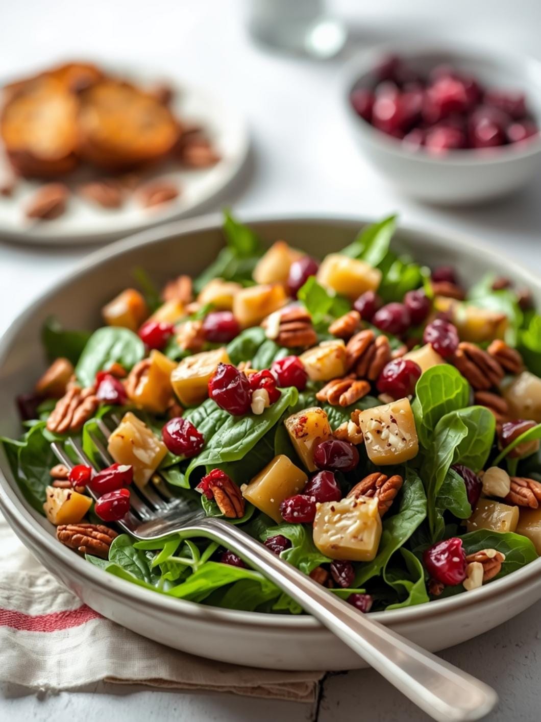 Cranberry Pecan Harvest Salad: Perfect Party Side Dish!