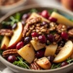 Cranberry Pecan Harvest Salad with Apples 12 =